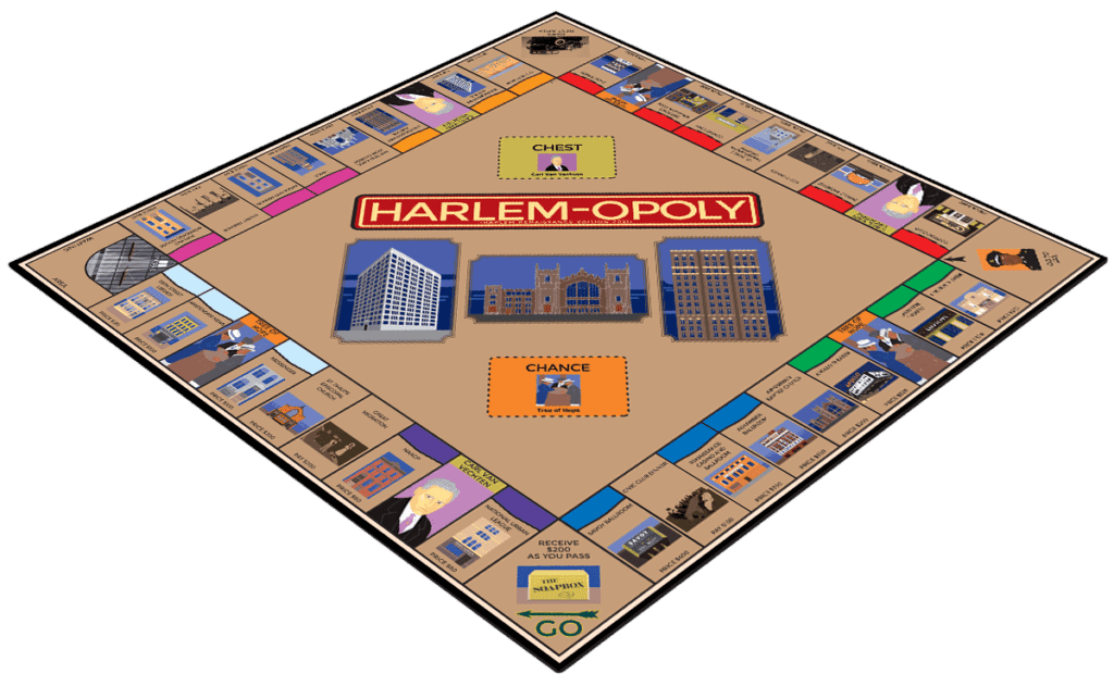Custom Monopoly Game Manufacturer Publisher: Harlem-opoly Board Game