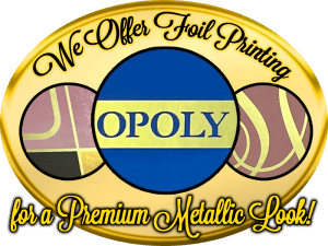 Custom Monopoly Spot UV Foil Printed Games, Foil Printing on your games!